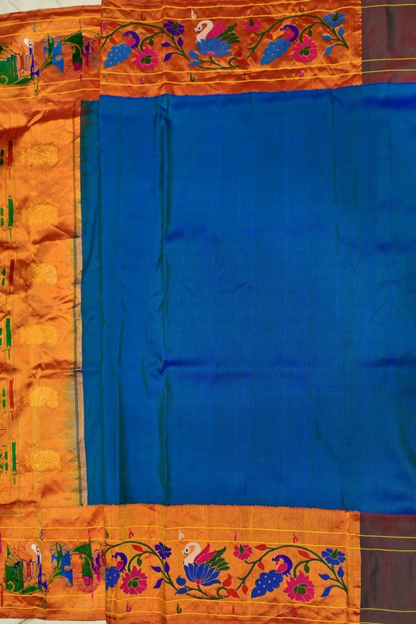 Pure Handloom Silk Turning Paithani