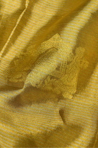 Pure Silk Golden Tissue Silk Saree