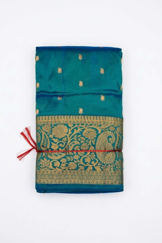 Semi Kanchi Butta Saree