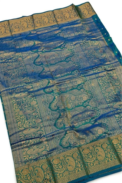 Semi Kanchi Butta Saree